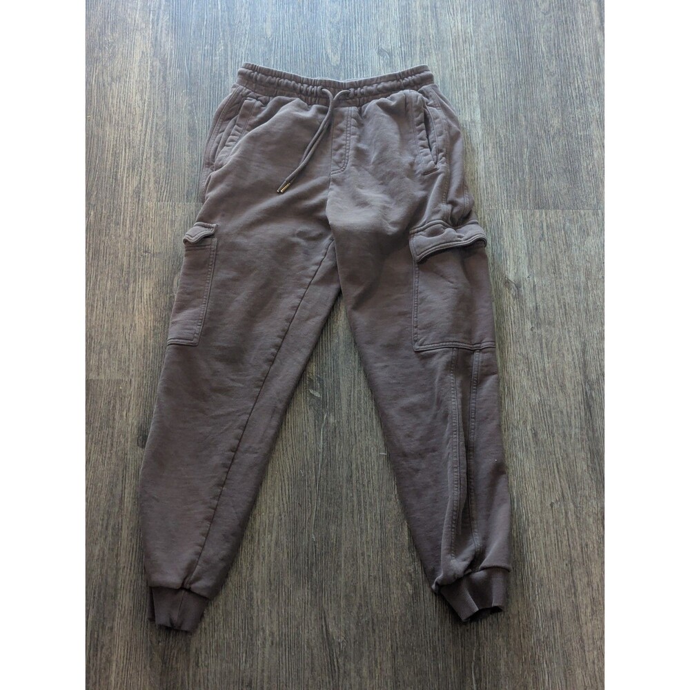 GYMSHARK Men's Rest Day Essentials Cargo Jogger Penny Brown Size Small Comfort